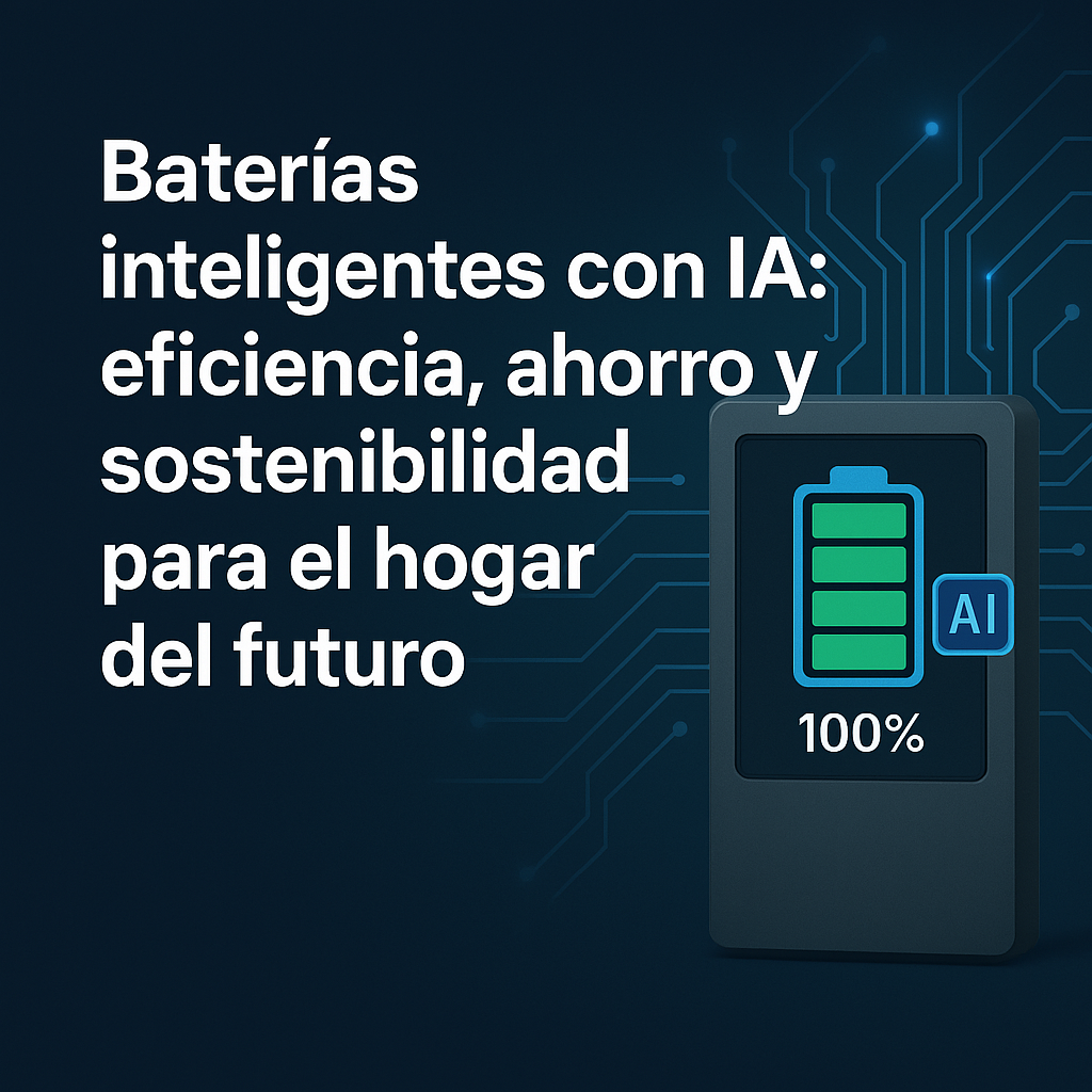 Baterías inteligentes con IA: la revolución energética para hogares